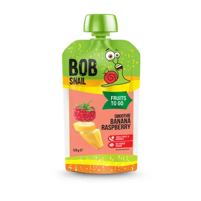 Смузі Bob Snail бан-малина 120гр  арт. 06732