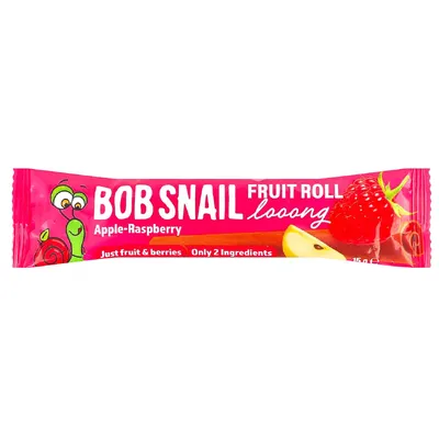 Цукерка Bob Snail Яблучно-малиноваі довга 15гр  арт. 10065