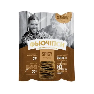 Фьючіпси Vegan з льону 50гр  арт. 08584