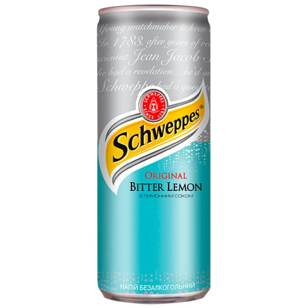 Напій газований Schweppes лимон 0.33л  арт. 02864 