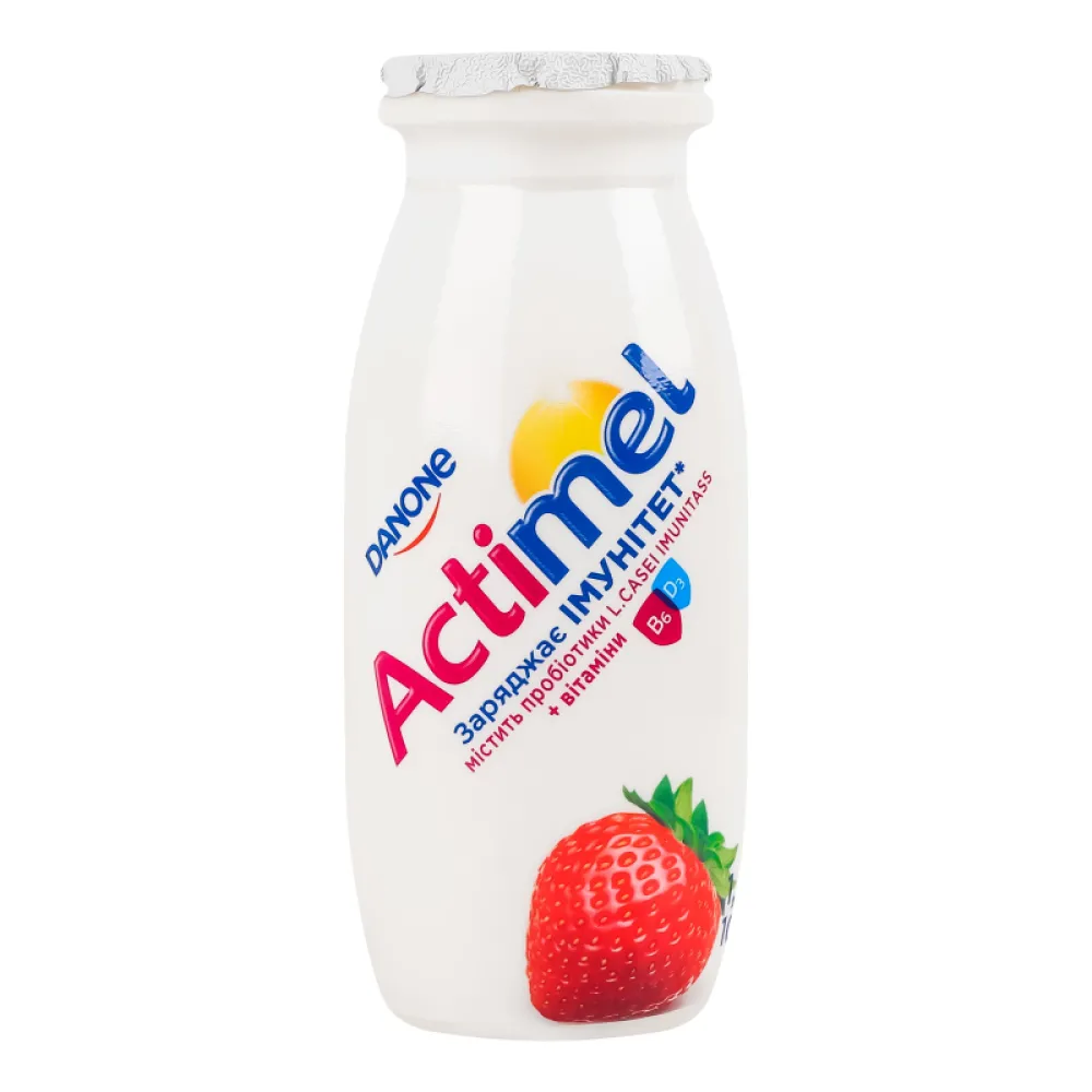 Йогурт Actimel Полуниця 100гр  арт. 07057 