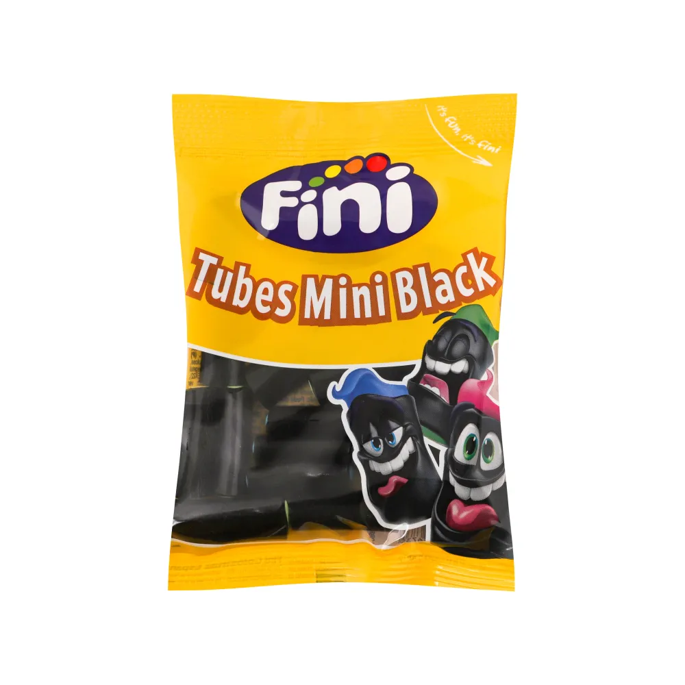 Желейна цукерка Fini Tubes Mini Black 90гр  арт. 09112 