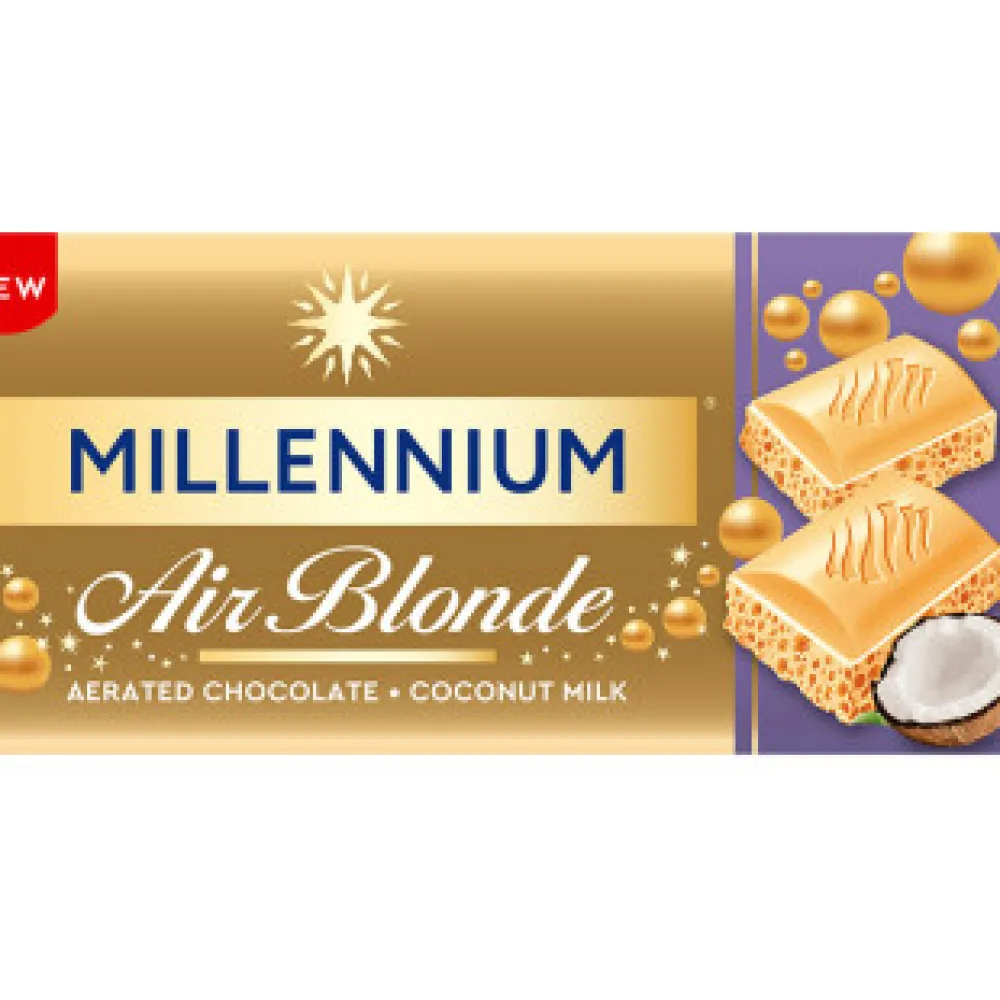 Шоколад Millennium Air blond кокос 85гр  арт. 03926 