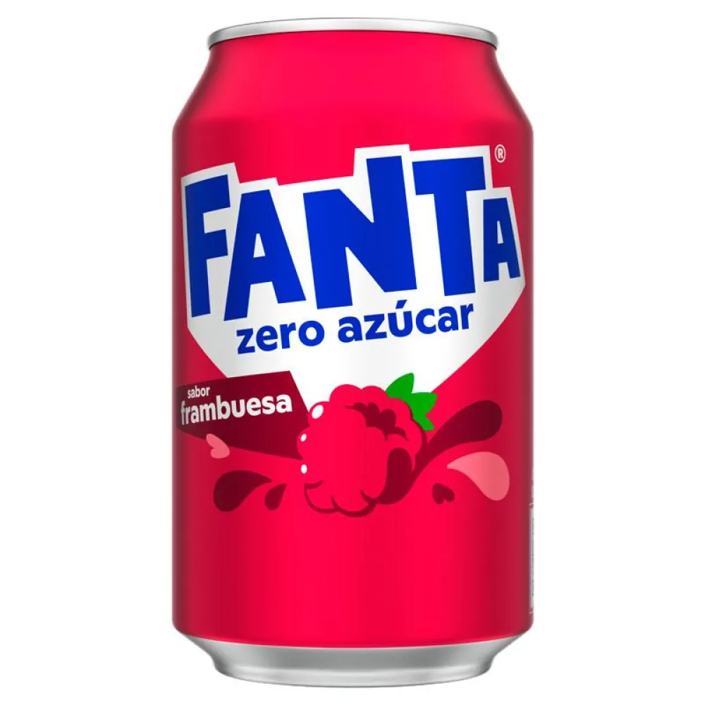 Напій газований Fanta Малина з/б 0.33л  арт. 10978 