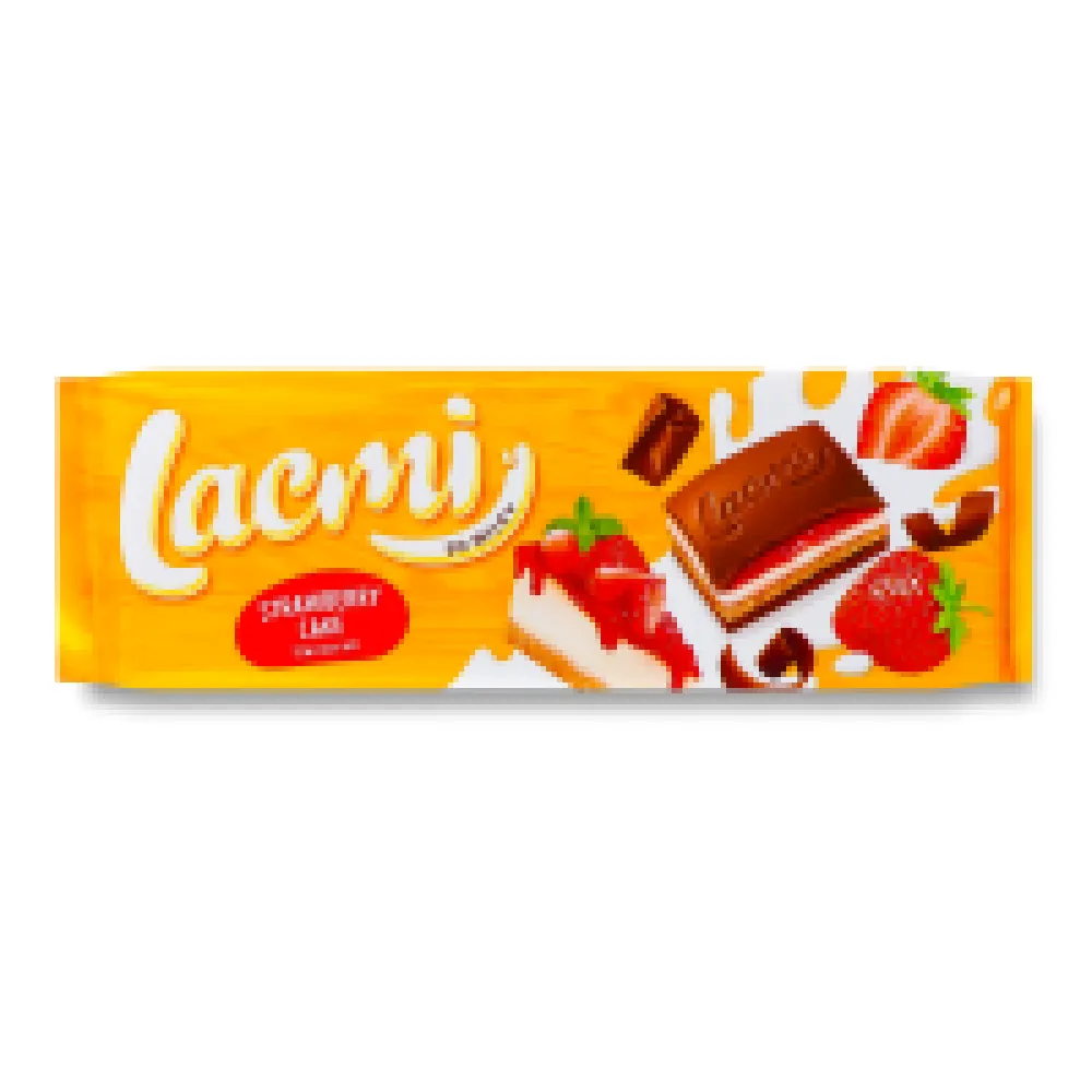 Шоколад Lacmi Полуниця-крем 275гр  арт. 08510 