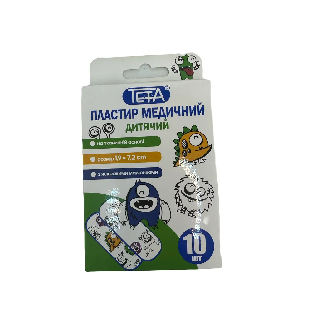 Набір пластирів Teta для ран тканеві 10шт  арт. 06746 