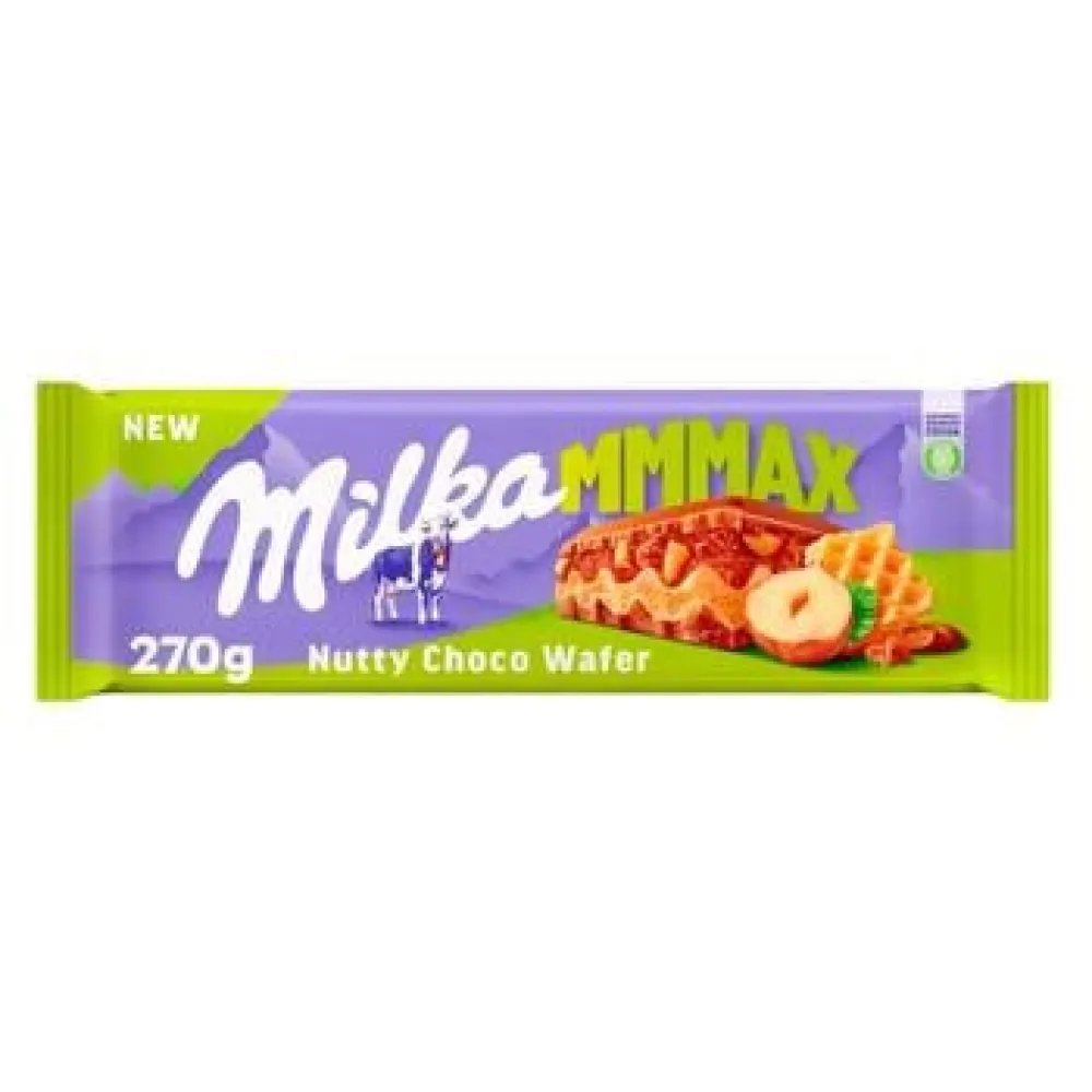 Шоколад Milka Nutty Choco Wafer 270гр  арт. 09444 