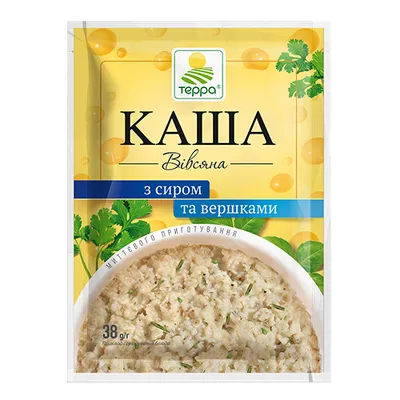 Вівсяна каша Терра Украина з сиром 38гр  арт. 05645