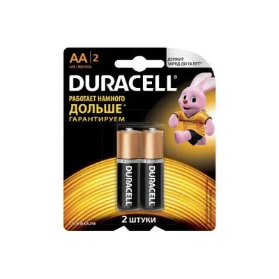 Батарейка Duracell АА LR6 2шт  арт. 05240