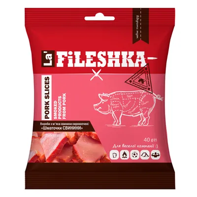 Шматочки La Fileshka свинини 40гр  арт. 00615