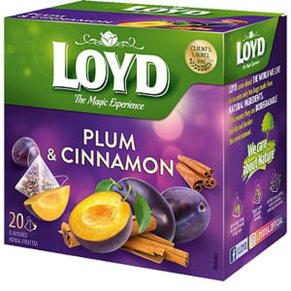 Чай Loyd слива та кор. 20пір  арт. 01667 