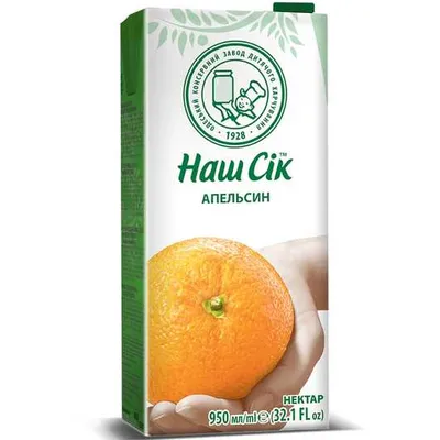 Сік Наш Сік апельсиновий 0,95л  арт. 02635