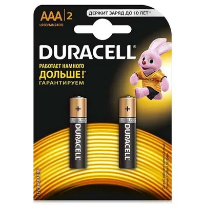 Батарейка Duracell ААА LR03 2шт  арт. 05239