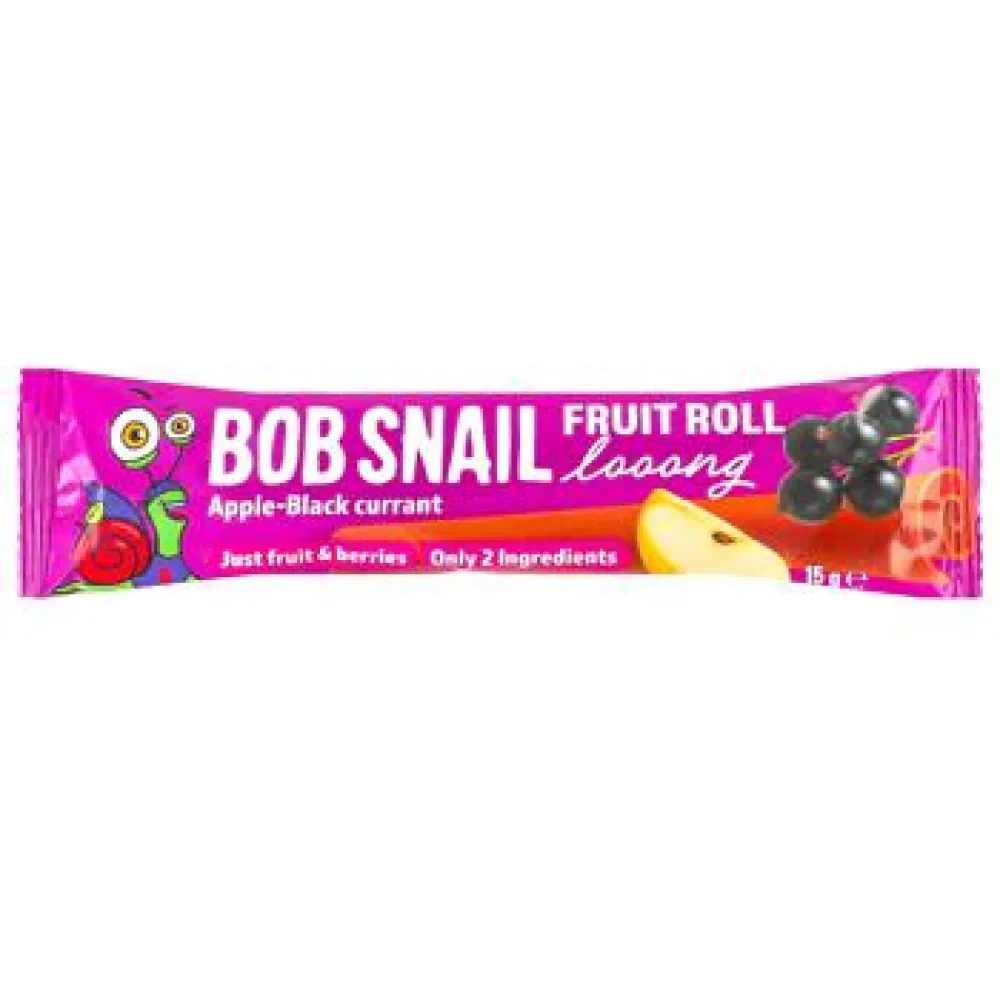 Цукерка Bob Snail Яблучно-смородинова довга 15гр  арт. 10102 