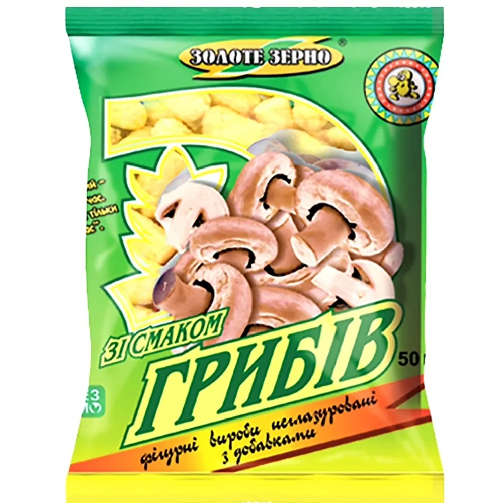 Кукурудзяні палички Золоте Зерно Гриби 60гр  арт. 01142 
