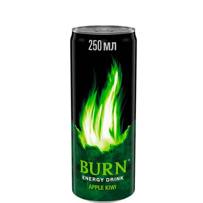 Енергетичний напій Burn Яблуко ківі ж/б 0.25л  арт. 02696