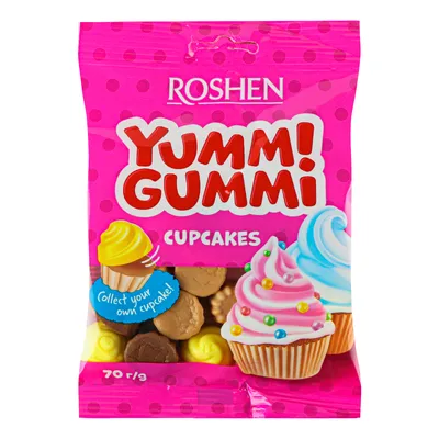 Желейна цукерка Yummi Gummi Cupcakes Акц 70гр  арт. 09278