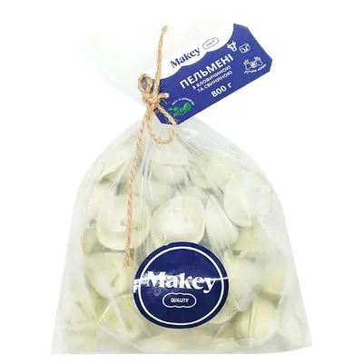 Пельмені Makey з ялов-свин (тісто зі шпинатом) 800гр  арт. 09818