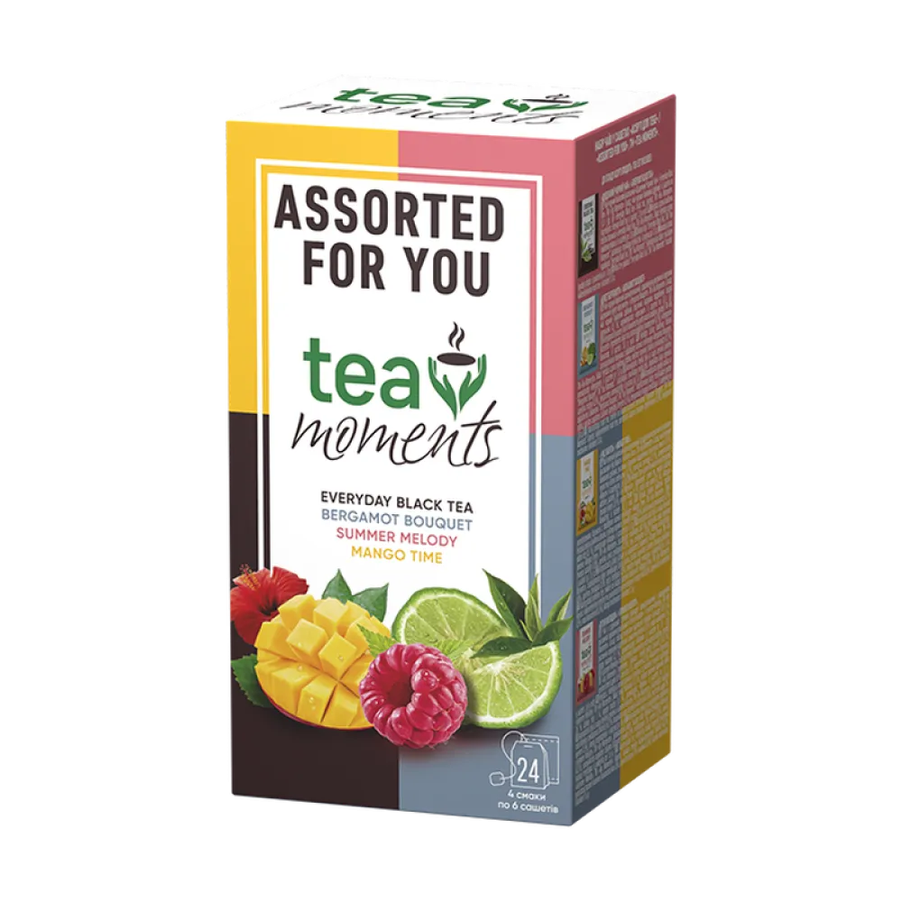 Чай Tea moments 4смаки 24пак  арт. 02954 