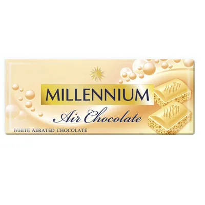 Шоколад Millennium Біл.пористий 85гр  арт. 04201