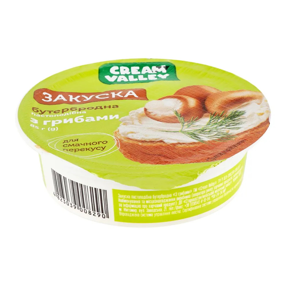 Закуска Cream Valley з грибами 85гр  арт. 08905 