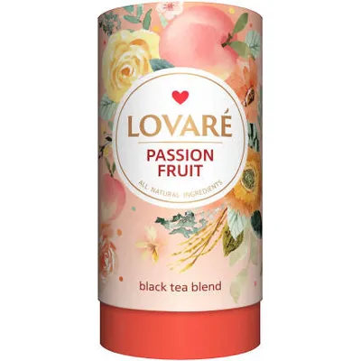 Чай Lovare Пристрасний фрукт (тубус) 80гр  арт. 07100