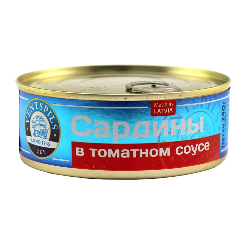 Сардина Ventspils в томат. соусі арт. 02286 