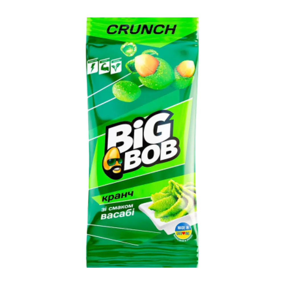 Арахіс Big Bob Кранч Васабі 55гр  арт. 00599 