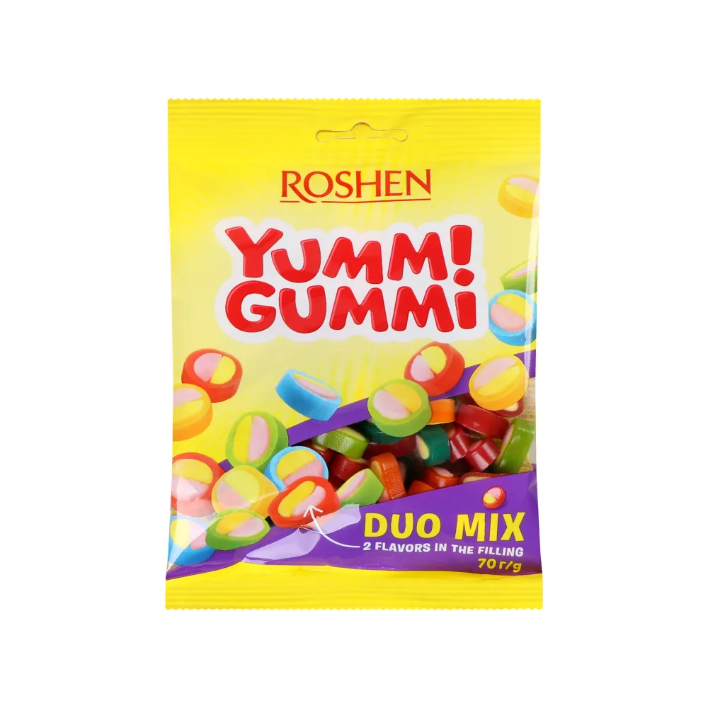 Желейна цукерка Yummi Gummi Duo Mix Акц. 70гр  арт. 10480 
