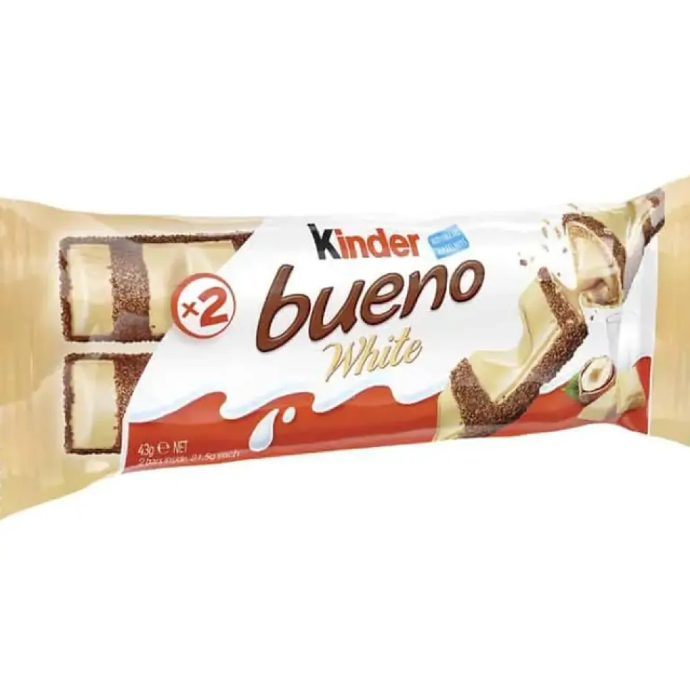 Батончик Kinder Bueno white 39гр  арт. 06929 