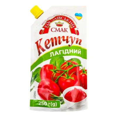 Кетчуп Королівський смак Лагідний зі штуц. 250гр  арт. 05215
