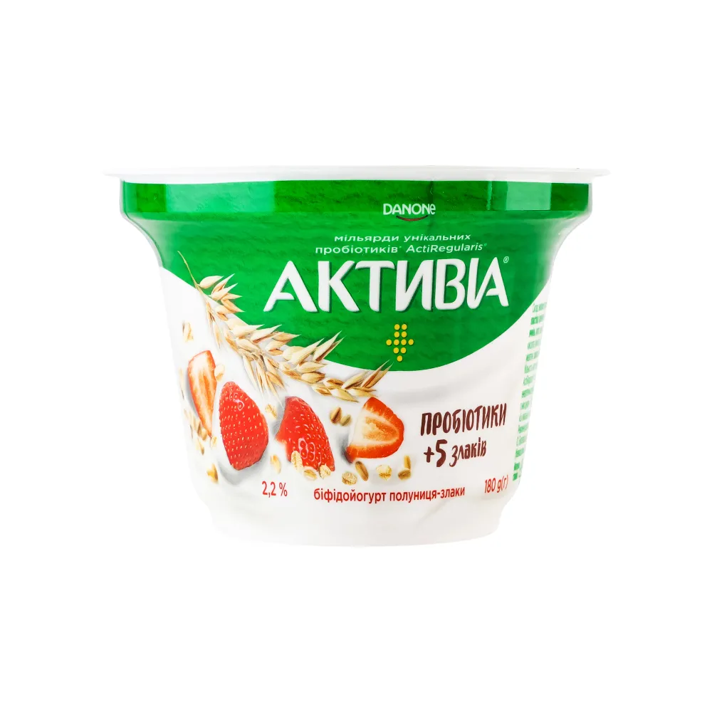 Йогурт Активіа Полун- злаки 180гр  арт. 06638 