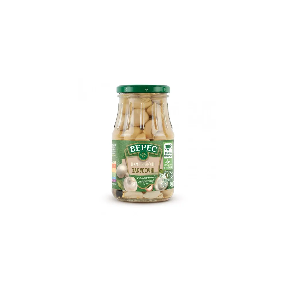 Шампіньони Верес закус. с/б 260гр  арт. 00362 