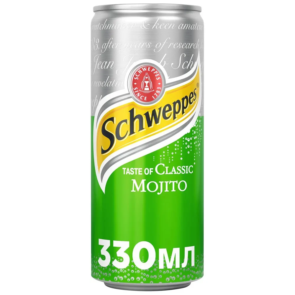Напій газований Schweppes мохіто 0.33л  арт. 06645 