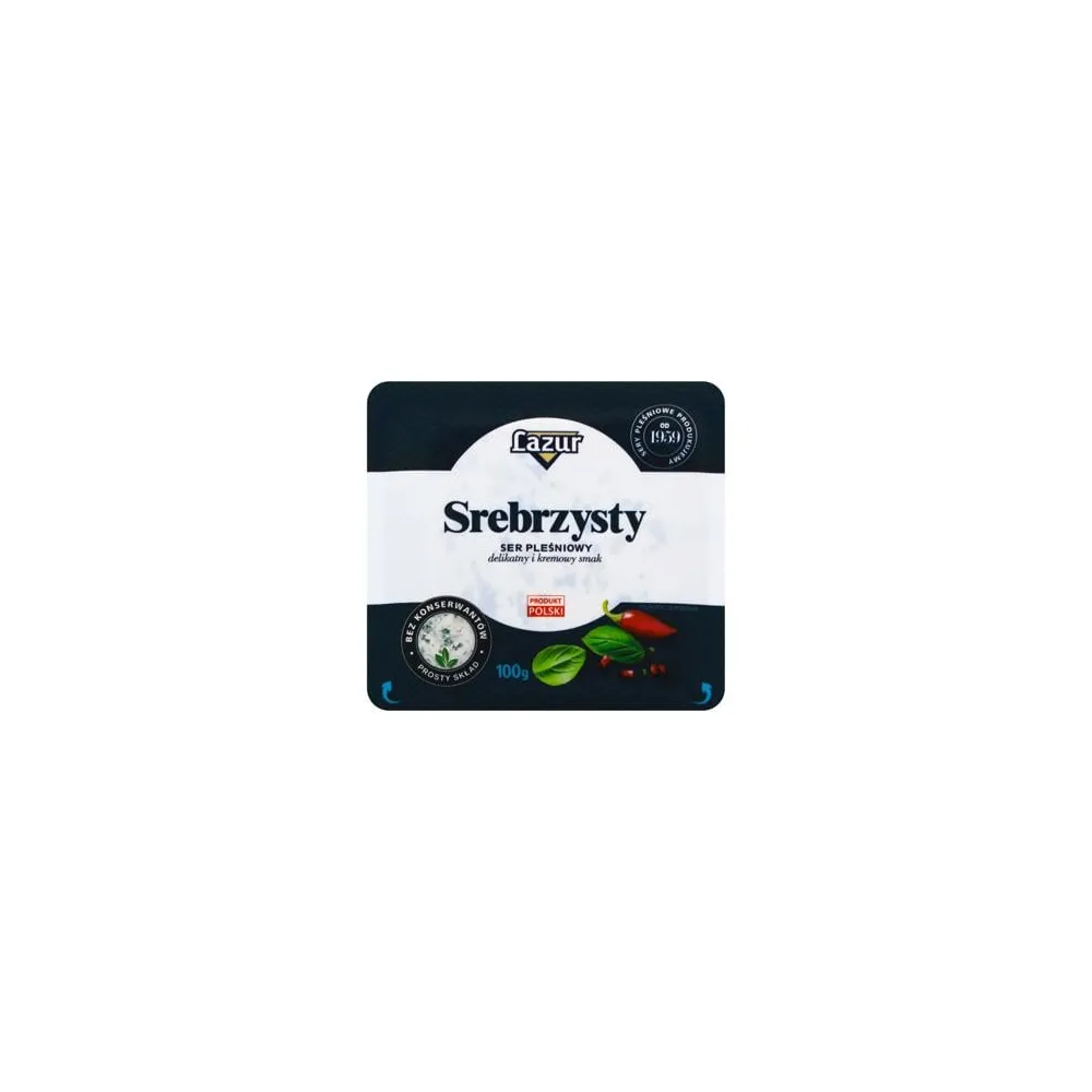 Сир Lazur Srebrysty 100гр  арт. 08528 