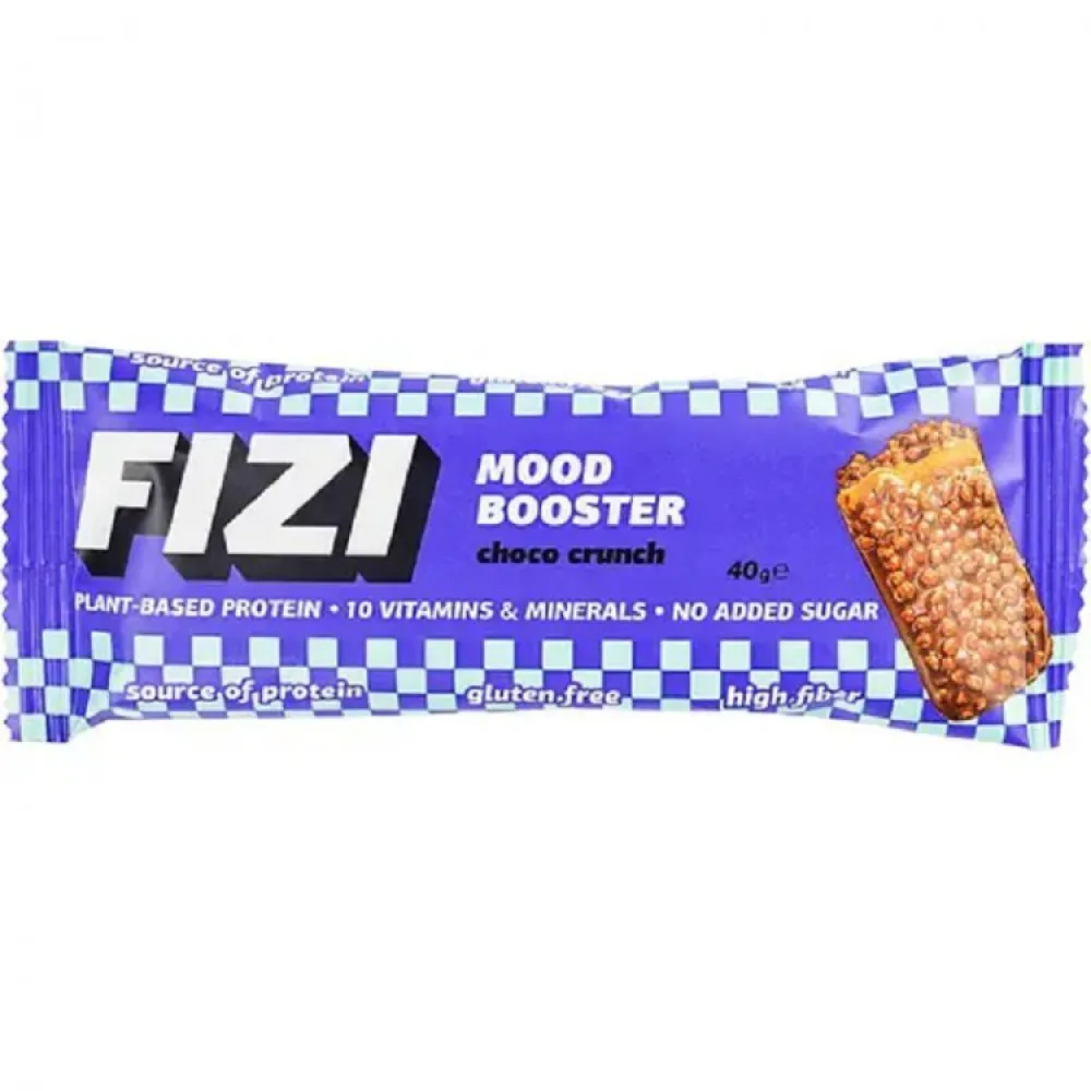 Батончик Fizi кранч у шок.гл. 40гр  арт. 09488 