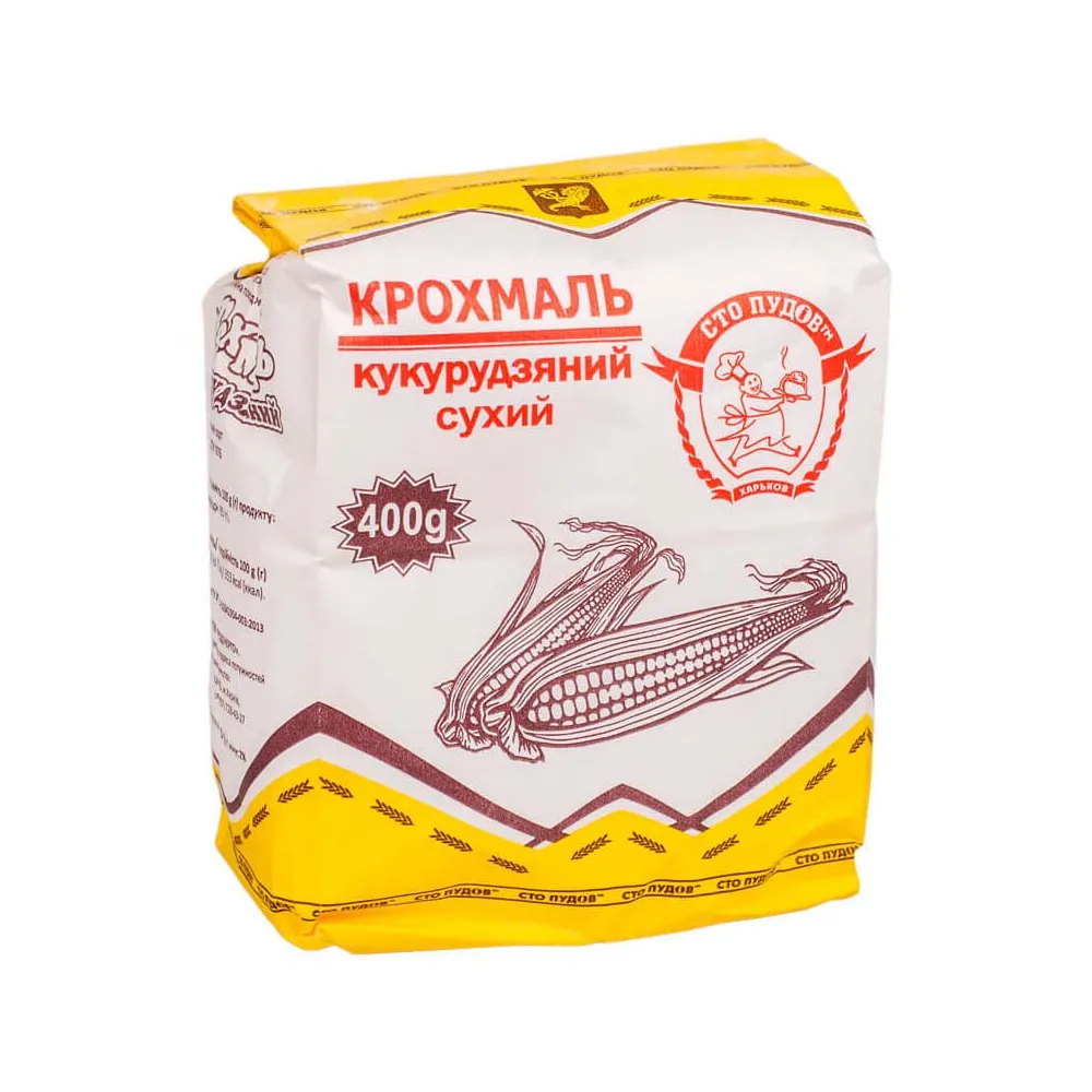 Крохмаль Сто Пудів Кукур. 400гр  арт. 01214 
