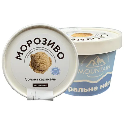 Морозиво Mountain Високо протеїнове солона кармель 300мл  арт. 10226