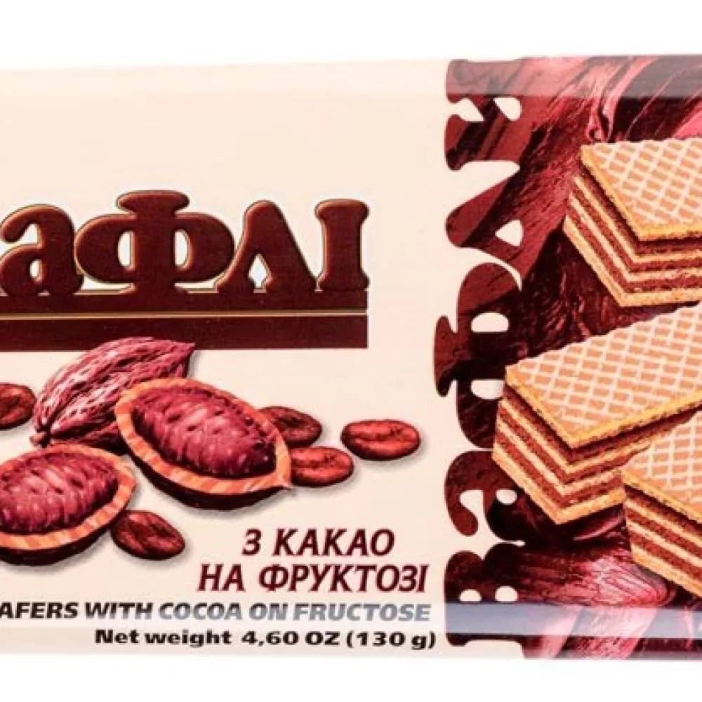 Вафля ХБФ Какао на фрукт. 130гр  арт. 00118 