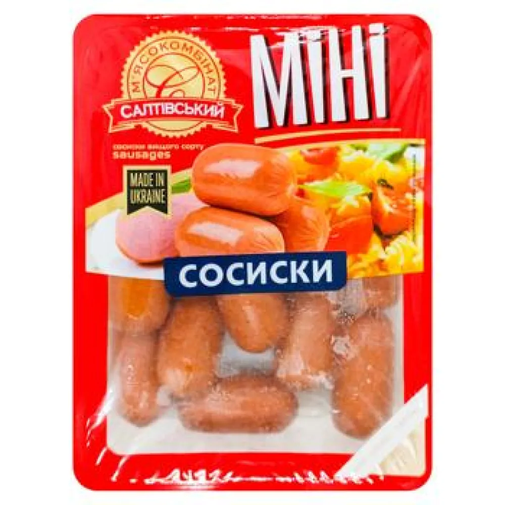 Сосиски СМК Міні з сиром 350гр  арт. 08814 