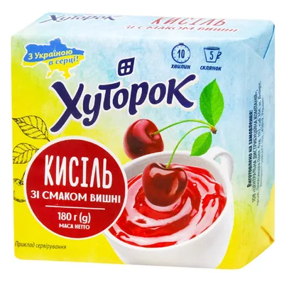 Кисіль Хуторок Вишня 180гр  арт. 09766