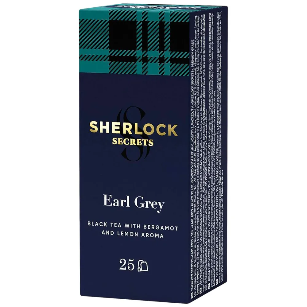 Чай Sherlock Earl Grey 25пак  арт. 09816 