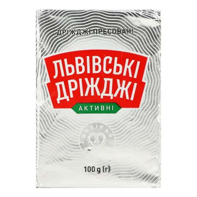 Дріжджі Львівські прес. 100гр  арт. 07171