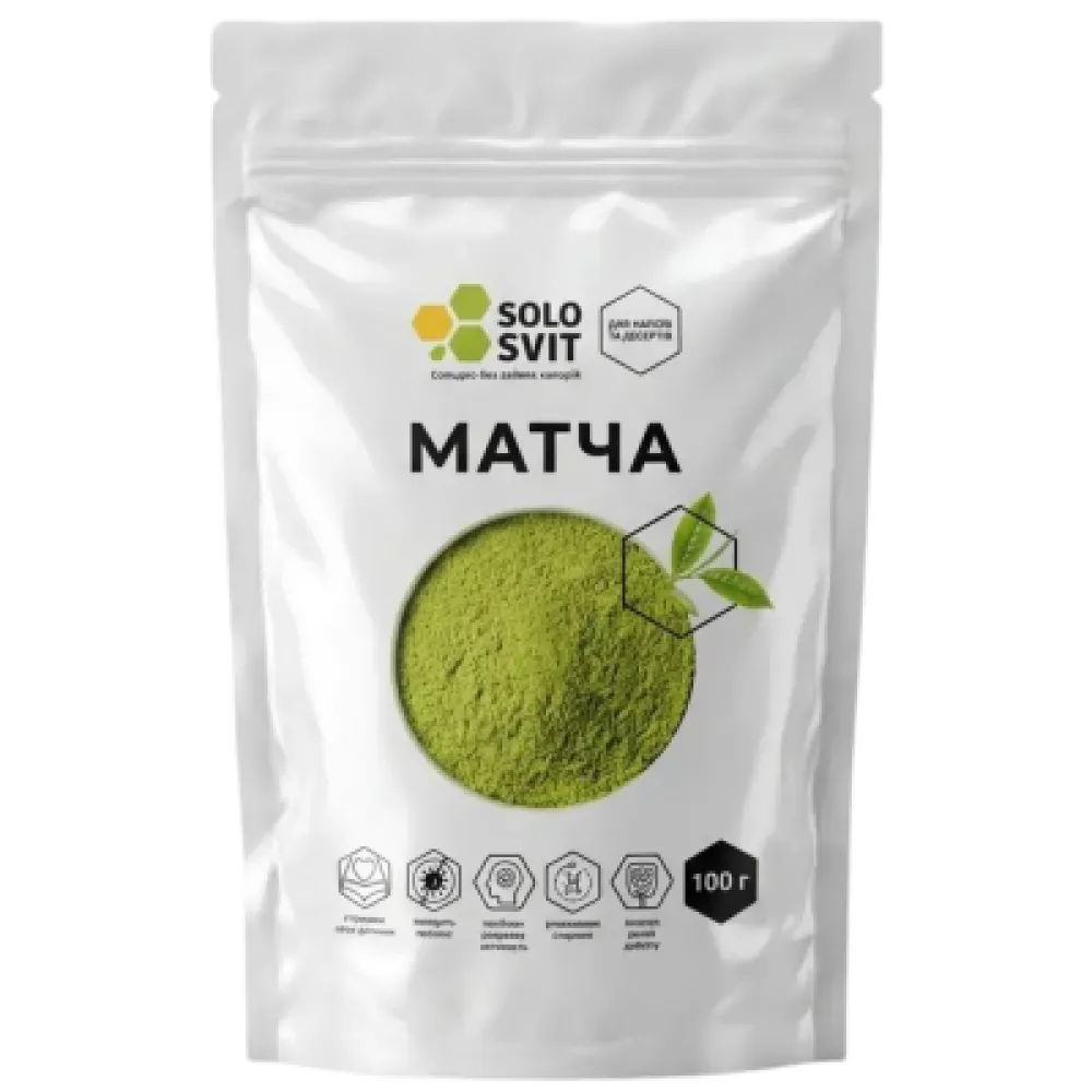 Чай Матча SoloSvit 100гр  арт. 10013 