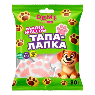 Маршмелоу D.E.M.I. Тапа-лапка 80гр  арт. 08896