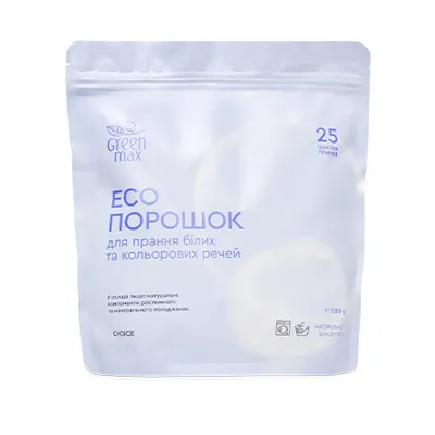 Еко порошок Choice для пранння біл.та кол.речей 1кг  арт. 07508