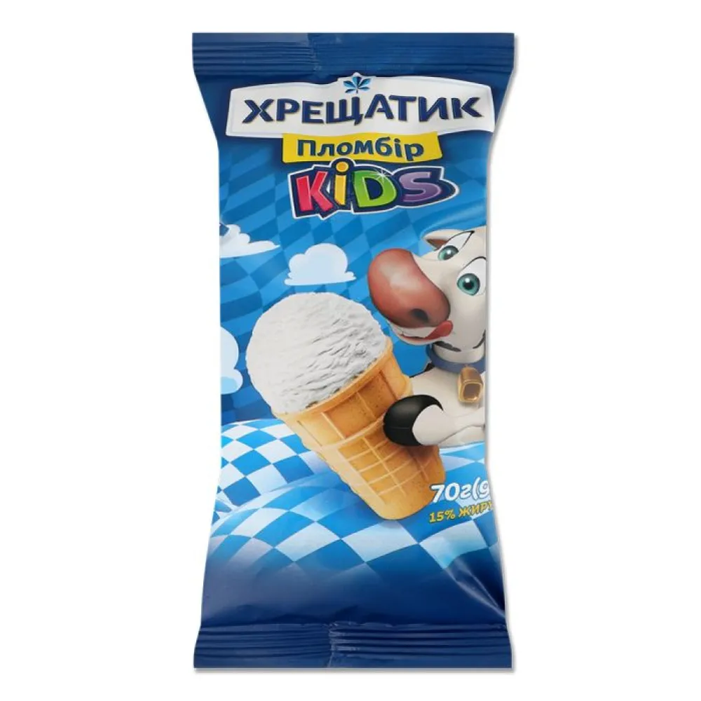 Морозиво Хрещатик Kids пломбір в стак. 70гр  арт. 09466 