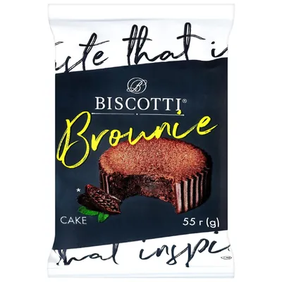 Кекс Biscotti Брауні 65гр  арт. 11026
