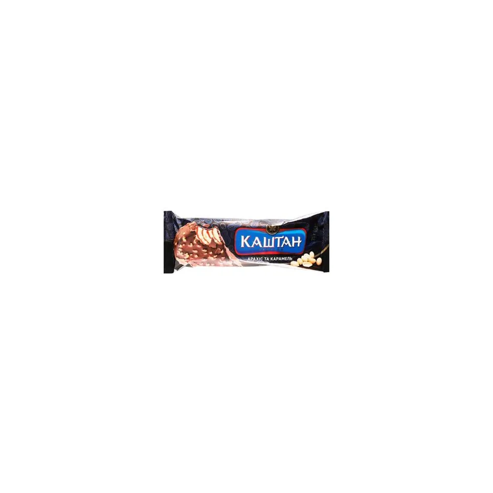 Морозиво Хладик Каштан арах.-карам. 75гр  арт. 08501 