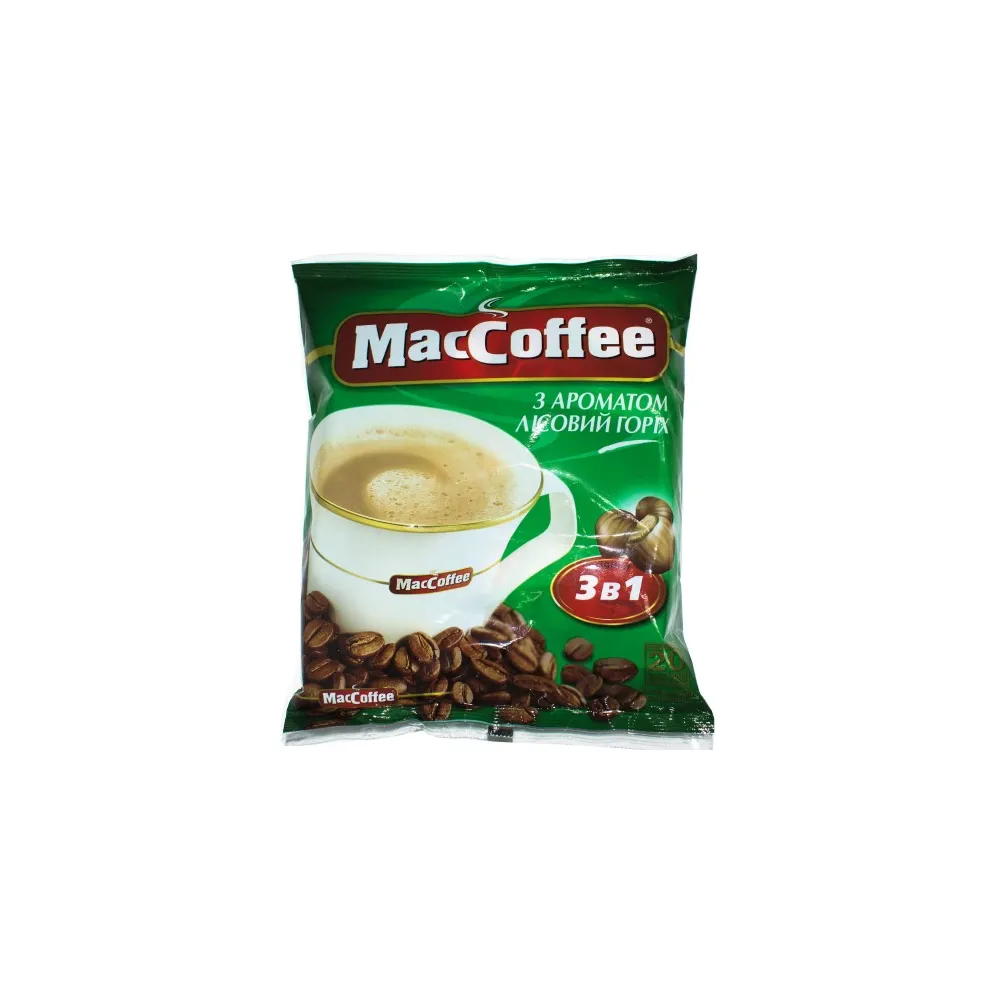 Кава стік MacCoffee 3в1 Лісовий горіх 18гр  арт. 04594 
